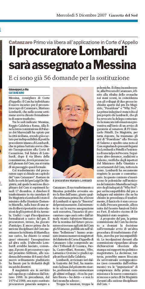 Lombardi a Messina