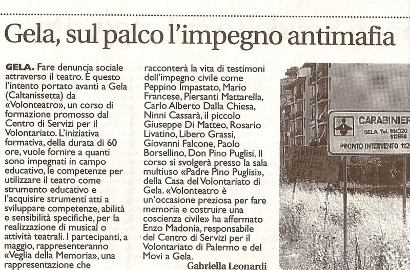 Gela, sul palco l’impegno antimafia