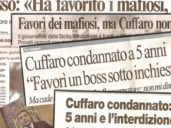 La stampa e la sentenza Cuffaro