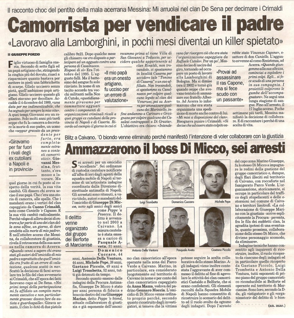Camorrista per vendicare il padre