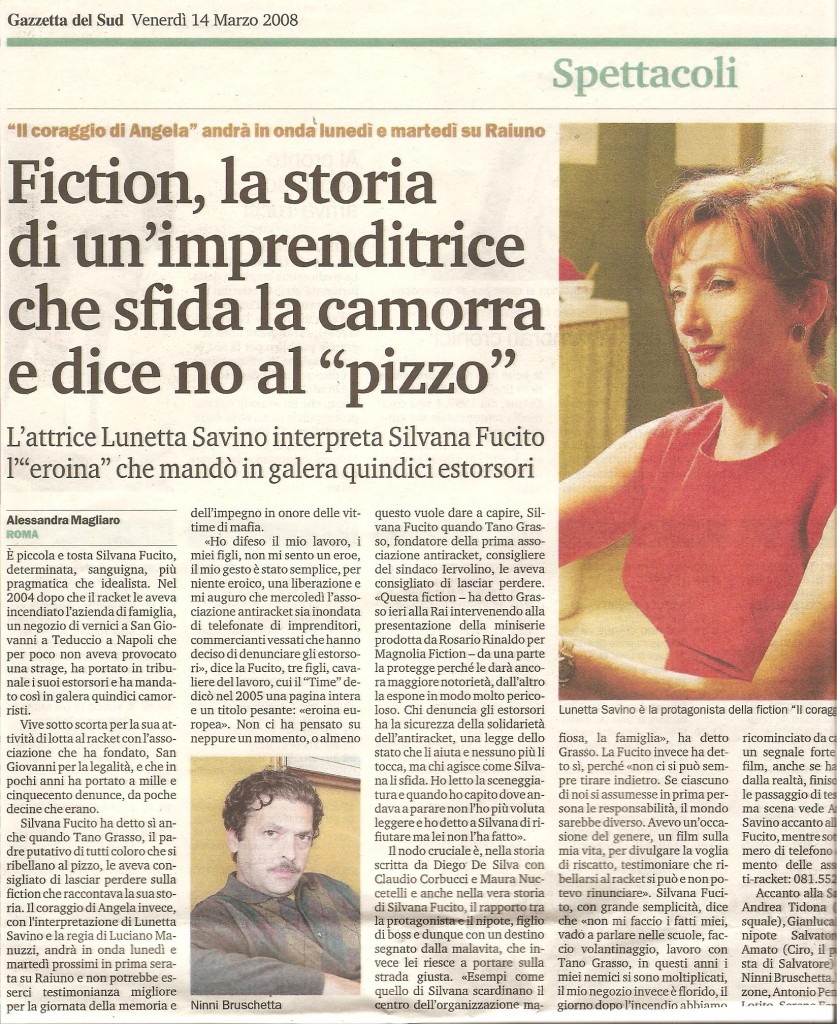 Fiction, la storia di un'imprenditrice che sfida la camorra