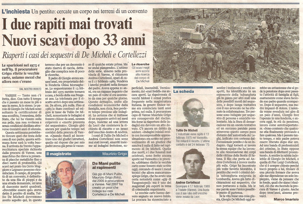 I due rapiti mai trovati