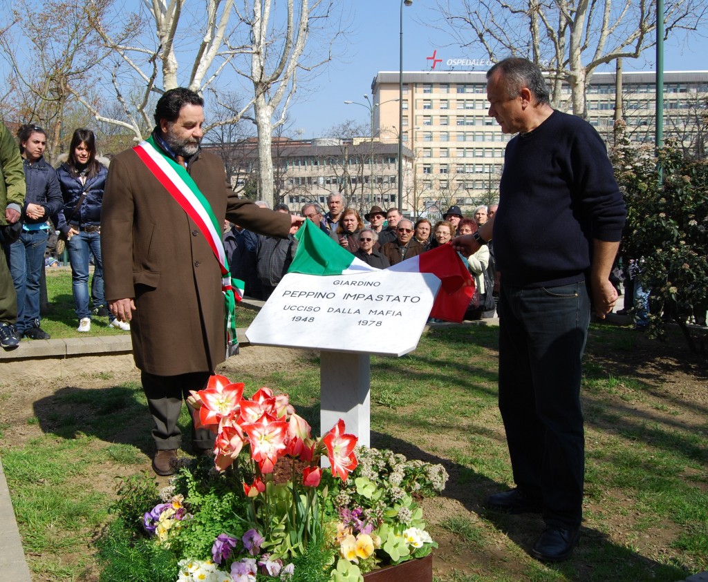 Targa intolata a Peppino Impastato