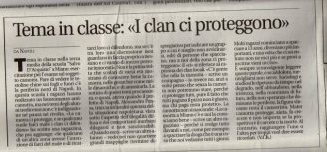 Tema in classe: i clan ci proteggono