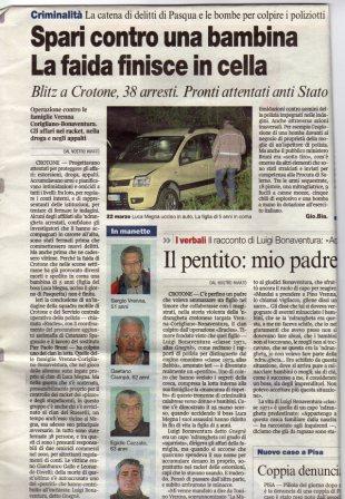 Spari contro una bambina, la faida finisce in cella