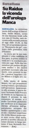 Su Raidue la storia dell'urologo Manca