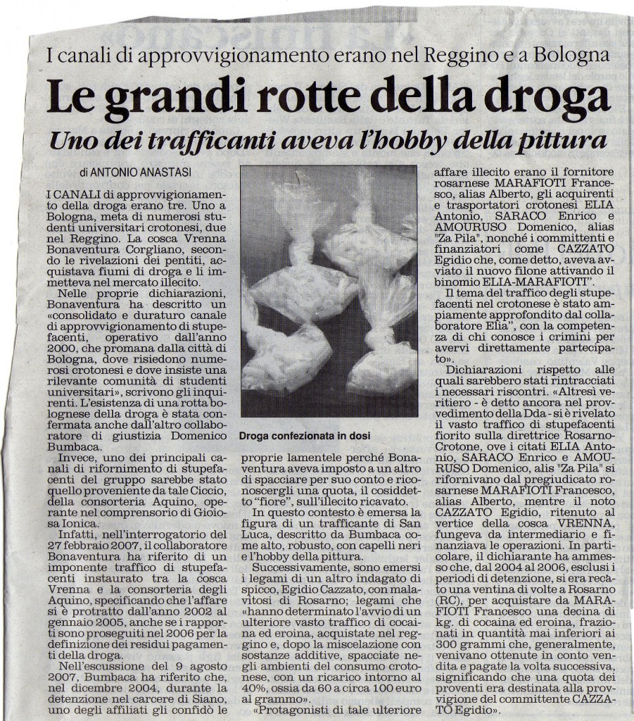 Le grandi rotte della droga