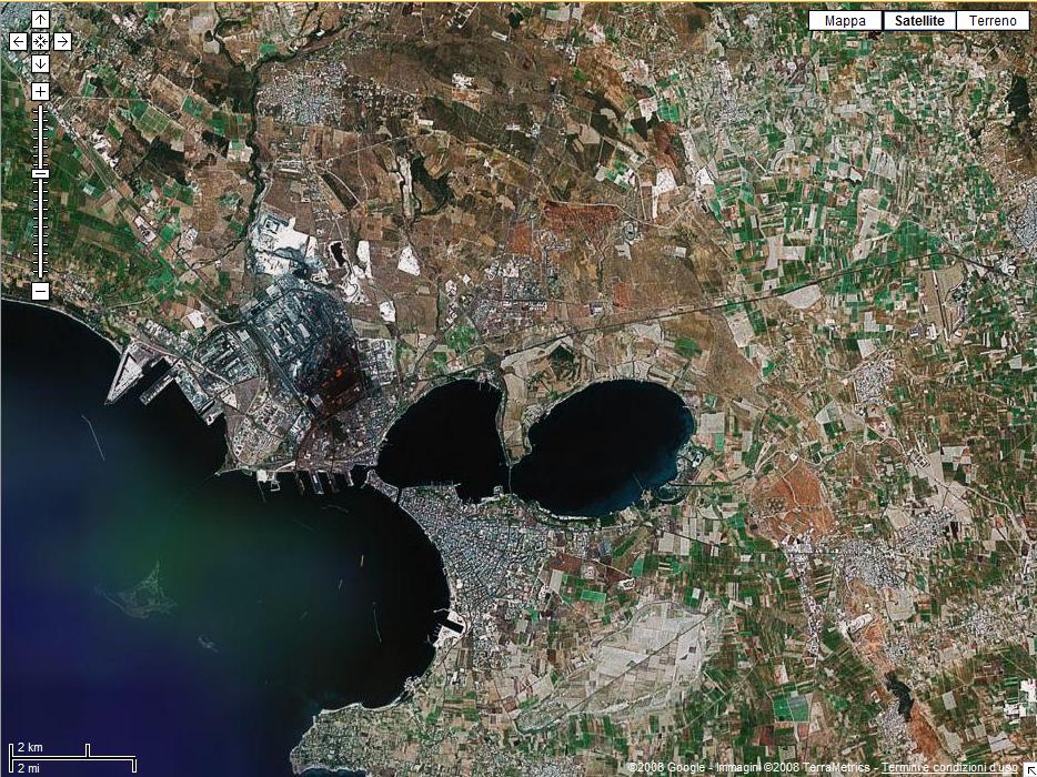 Taranto dal satellite