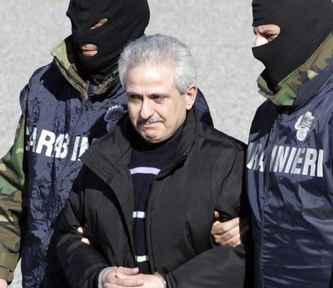 Il Supremo Pasquale Condello al momento dell'arresto