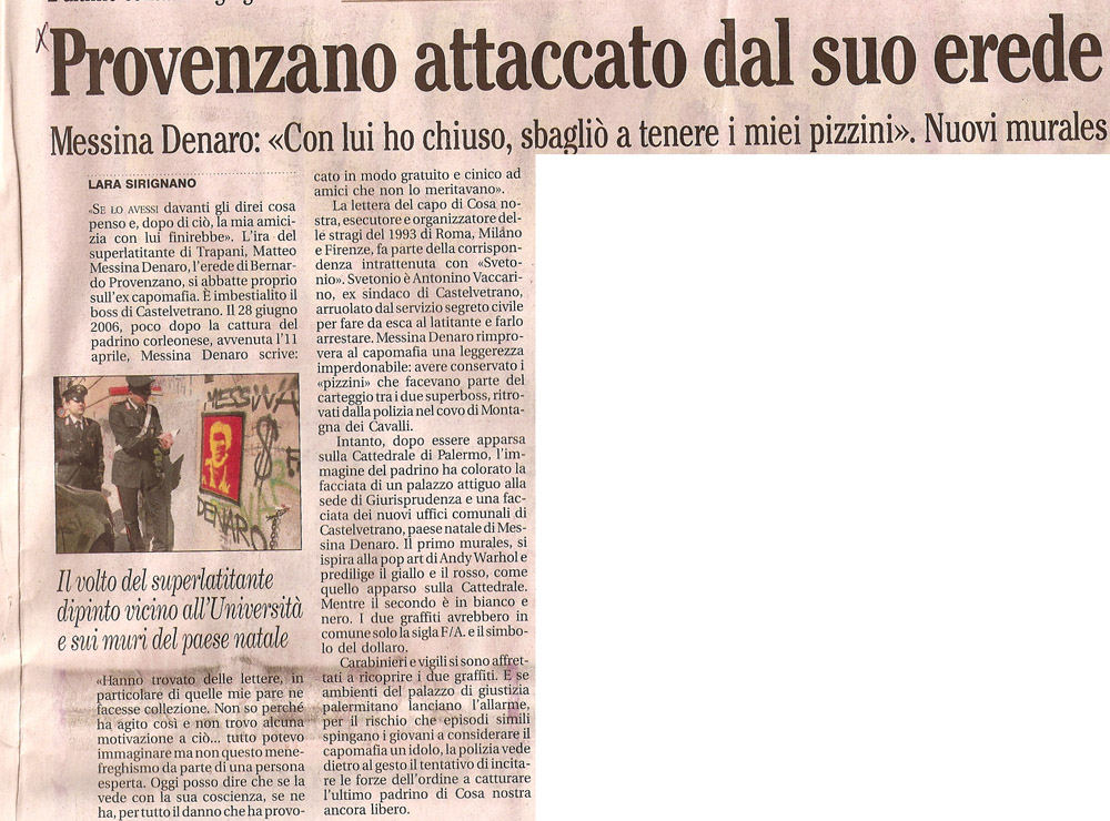Provenzano attaccato dal suo erede