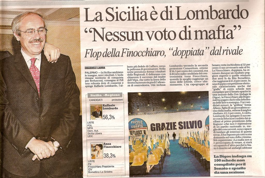 La Sicilia è di Lombardo "Nessun voto di mafia"