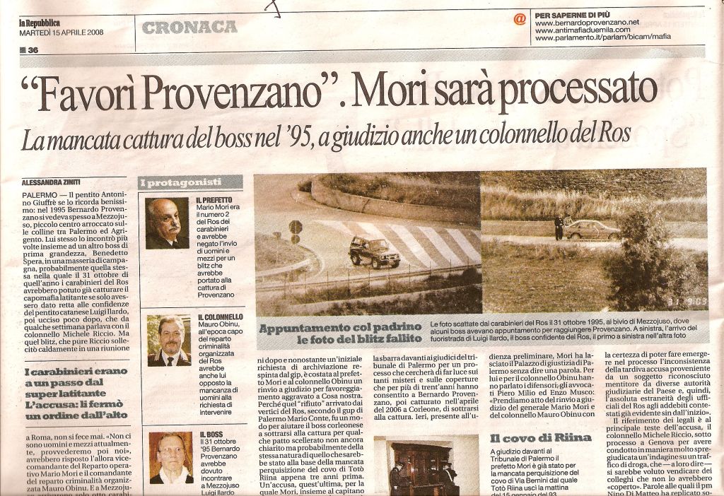 "Favorì Provenzano". Morì sarà processato