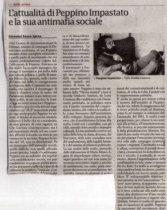 L'attualità di Peppino e la sua antimafia sociale