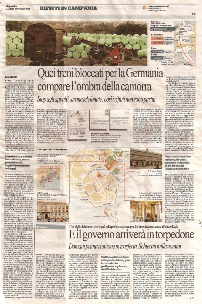 Quei treni bloccati per la Germania, compare l'ombra della Camorra
