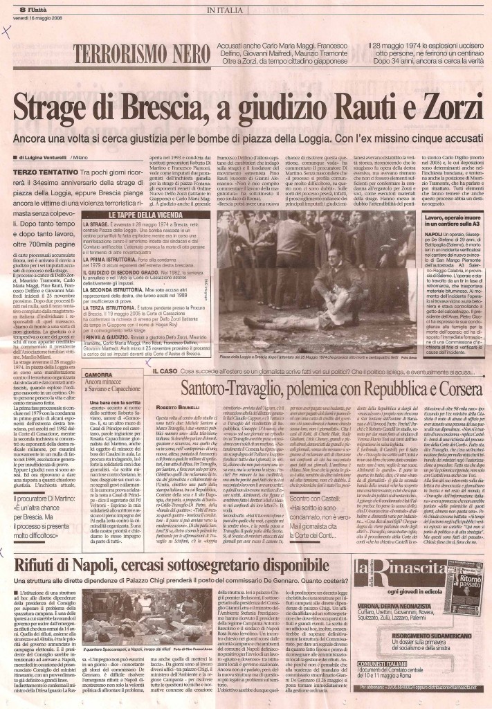 Strage di Brescia, a giudizio Rauti e Zorzi