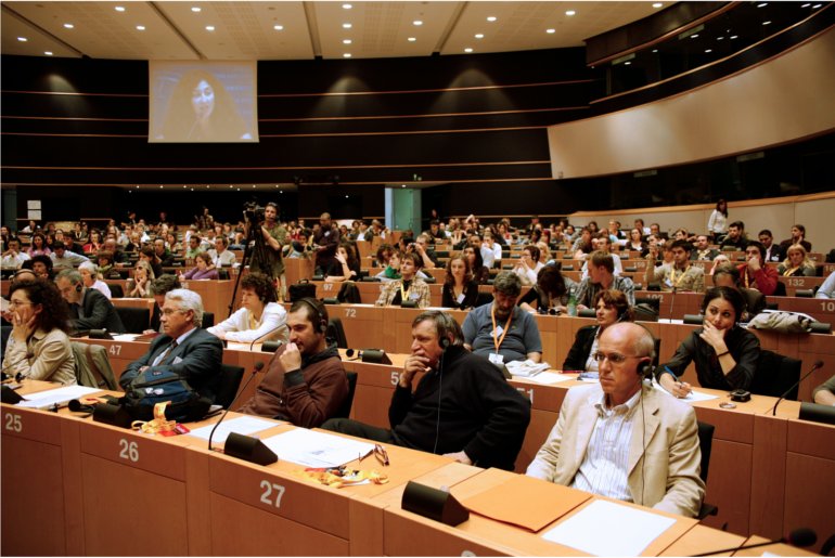 L'assemblea di “Contromafie Europeo”