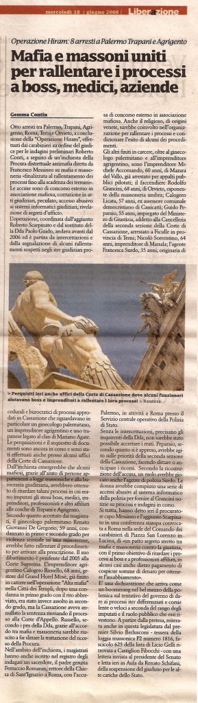Mafia e massoni uniti per rallentare i processi a boss, medici, aziende