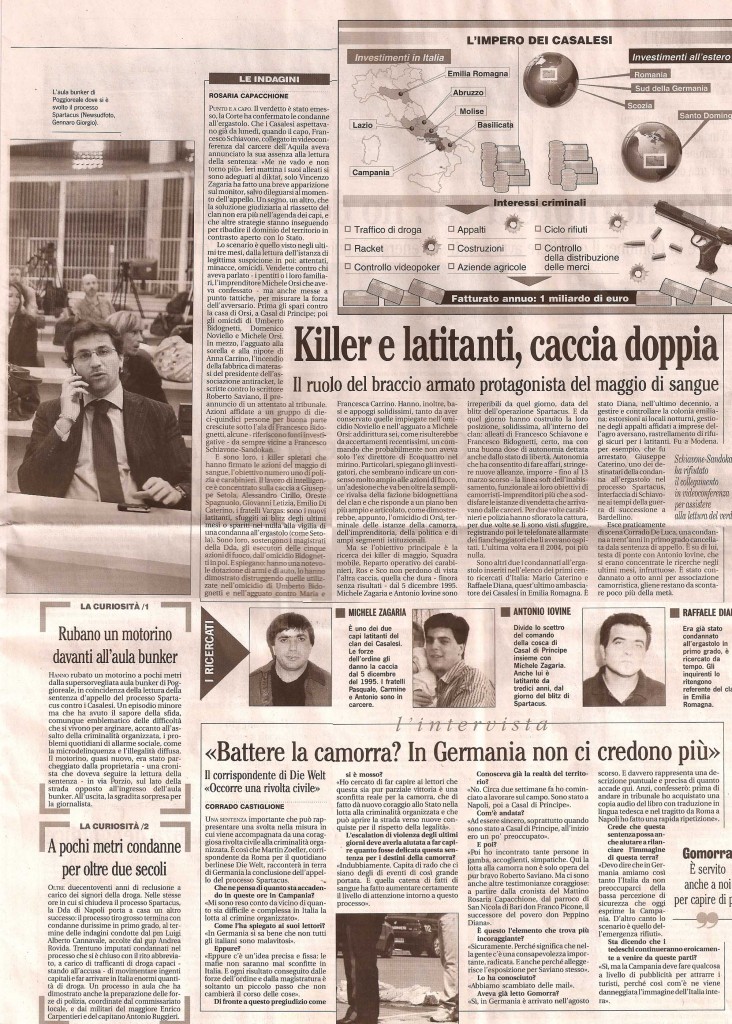 Killer e latitanti, caccia doppia