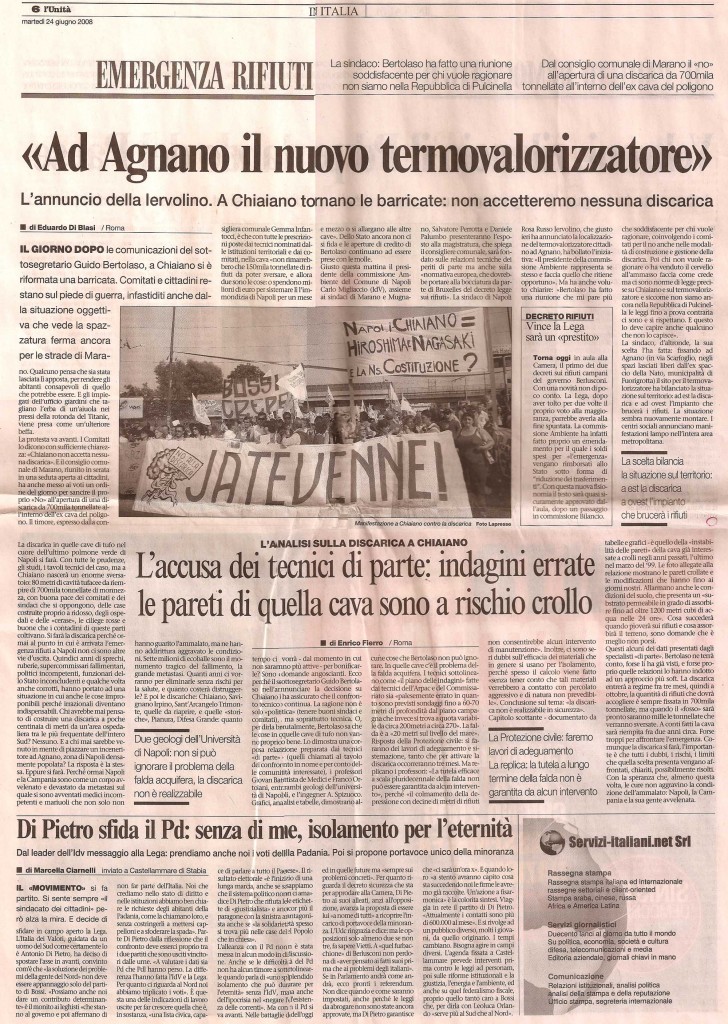 «Ad Agnano il nuovo termovalorizzatore»