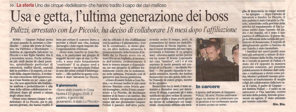 Usa e getta, l'ultima generazione dei boss