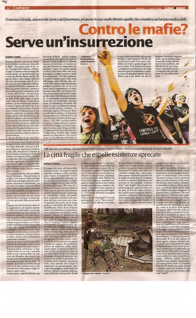 Contro le mafie? Serve un'insurrezione