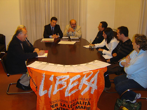 Il presidente Tippolotti incontra l'Associazione Libera