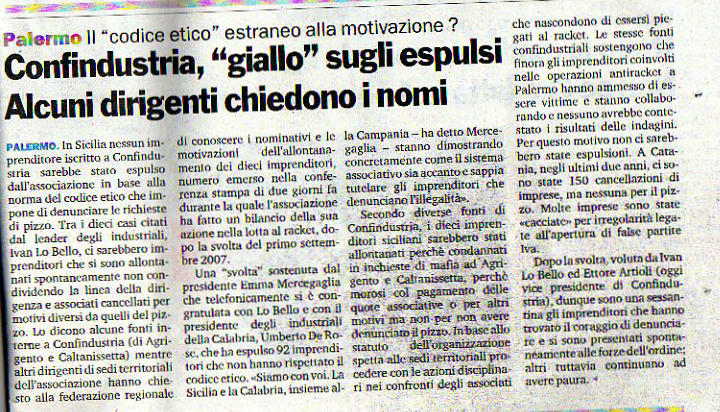 Confindustria, "giallo" sugli espulsi, alcuni dirigenti chiedono i nomi