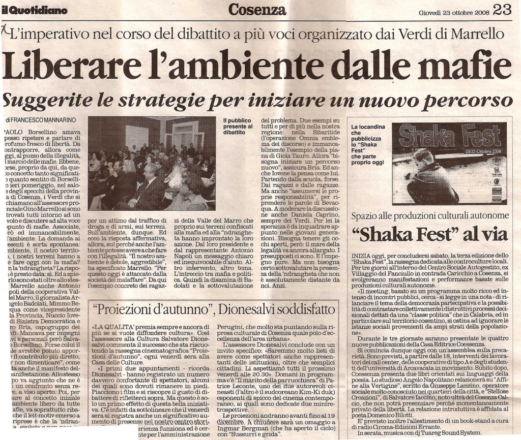 Liberare l'ambiente dalle mafie
