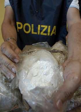Un sequestro di cocaina