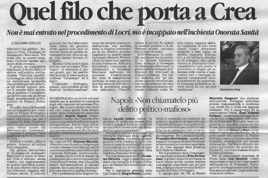 Quel filo che porta a Crea