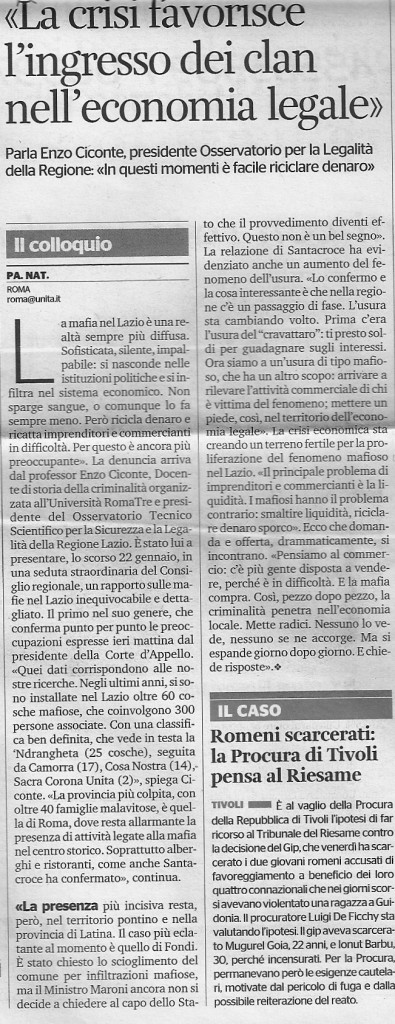La crisi favorisce l'ingresso dei clan nell'economia legale