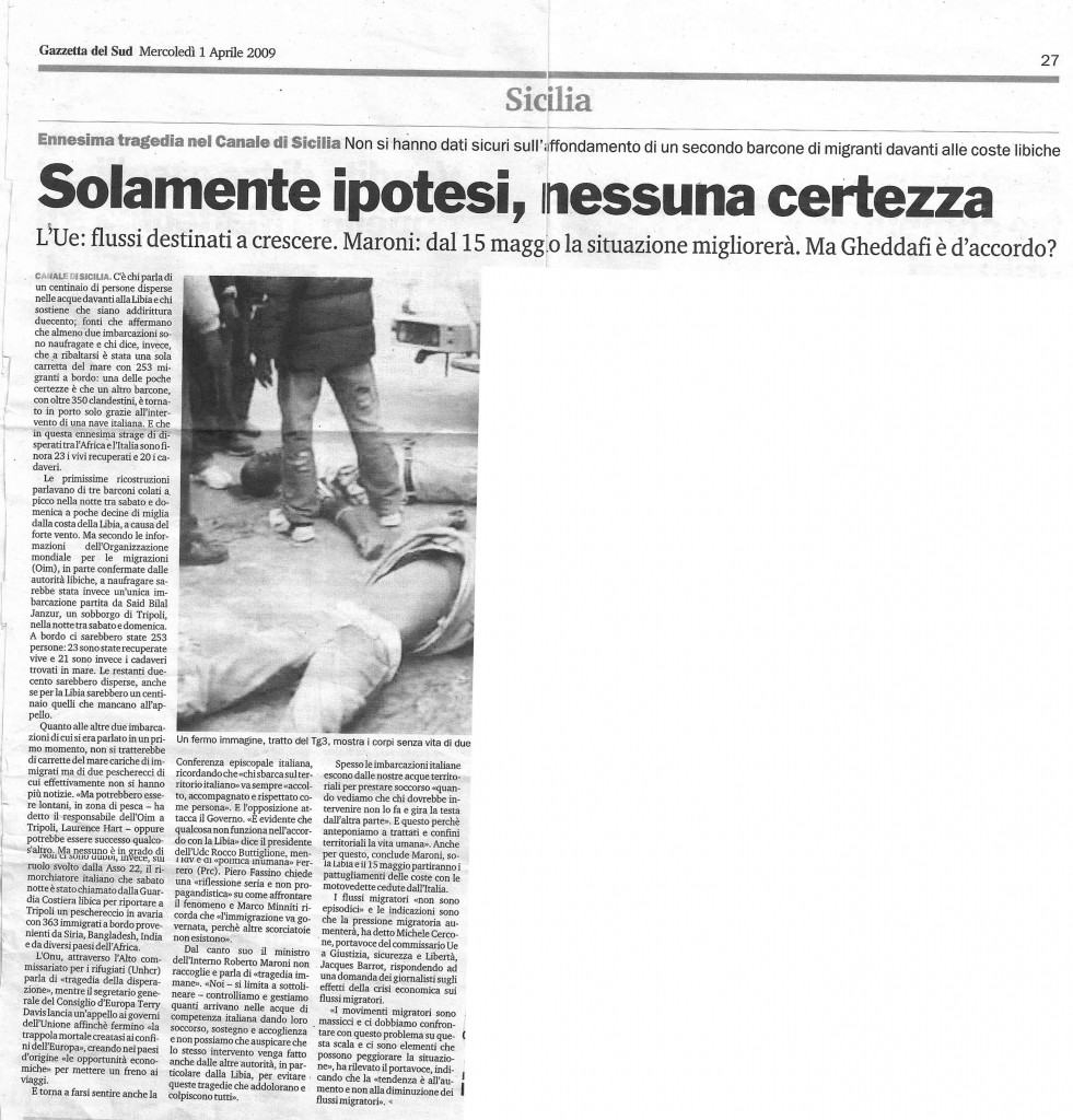 Solamente ipotesi, nessuna certezza
