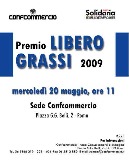 Locandina Premio Libero Grassi
