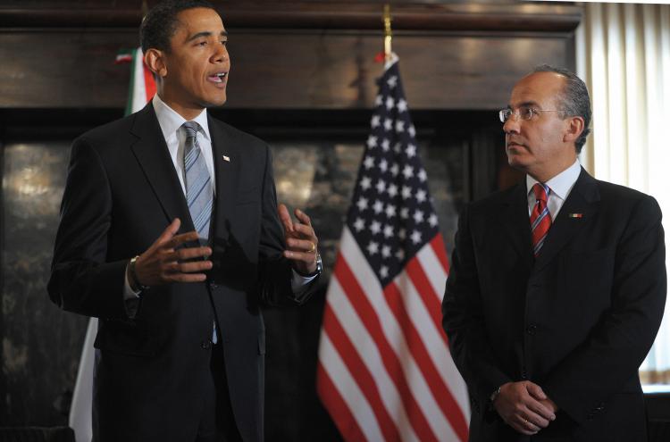 Barack Obama e Felipe Calderón