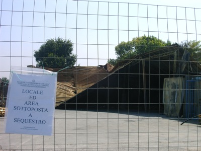Manifestazione antiracket a Parete