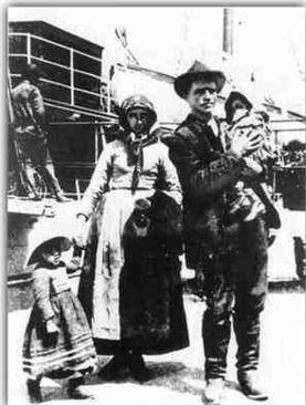 Immigrati appena giunti in Argentina