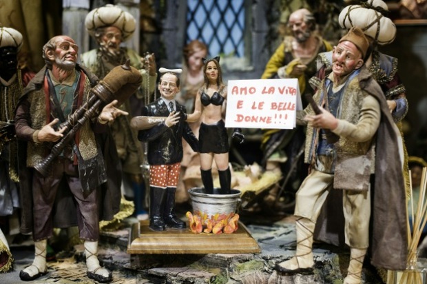 Bunga bunga nel presepio