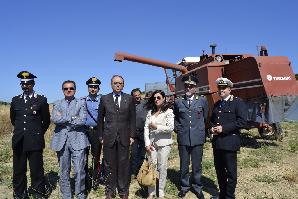 La trebbiatura del grano a Isola di Capo Rizzuto