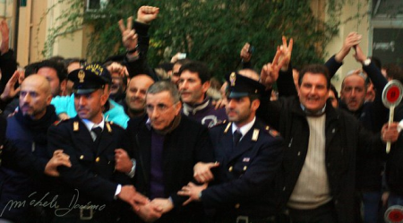 L'arresto di Michele Zagaria (Foto di Michele Docimo www.micheledocimo.it)