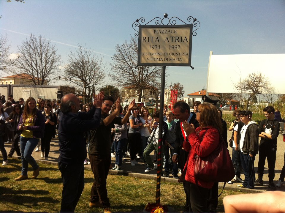 Piazza "Rita Atria" Foto a cura di Libera Umbria
