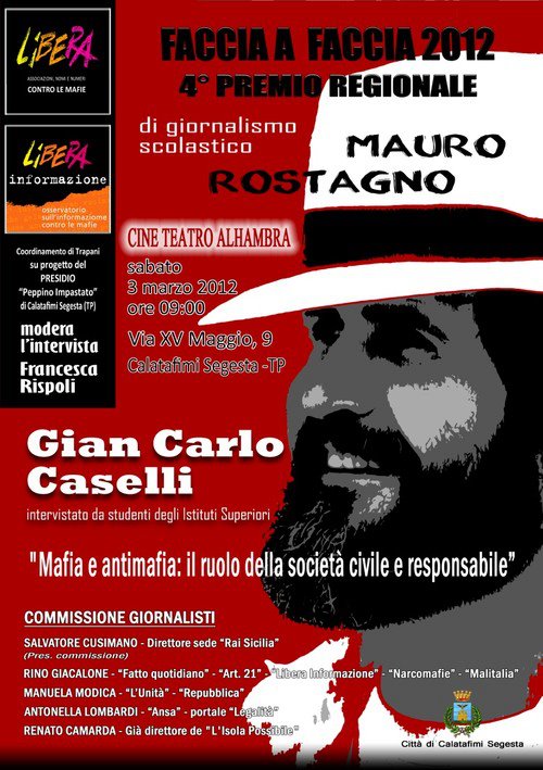 Locandina "Premio Rostagno"