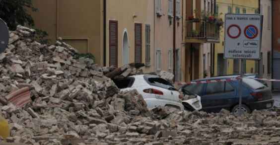Emilia Romagna, immagini del terremoto