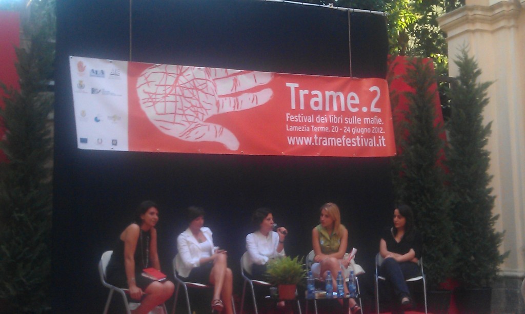 Festival "Trame" Un momento del dibattito "Il coraggio delle donne"