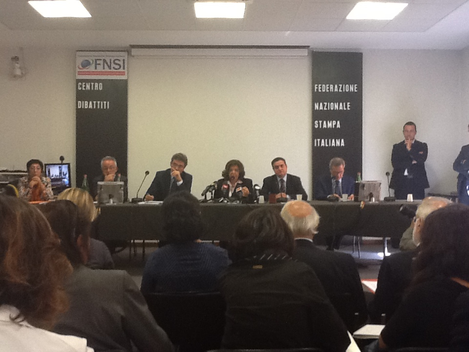 Il ministro Paola Severino/ convegno FNSI/ legge sulla diffamazione
