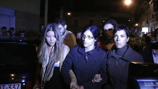 Un momento della manifestazione. Al centro, Rosanna Ferrigno