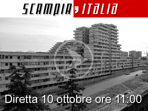 Logo Rainews. Scampia,Italia