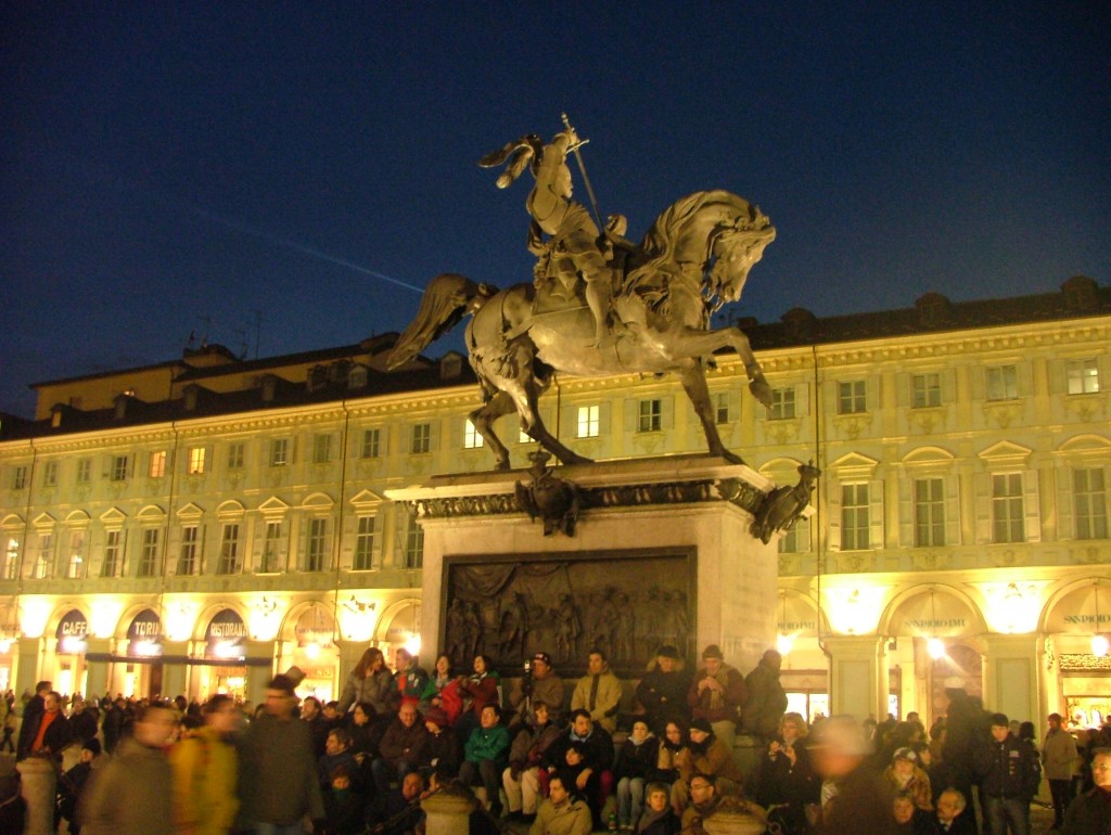 Torino olimpica: Piazza San Carlo "Caval 'd Brôns"