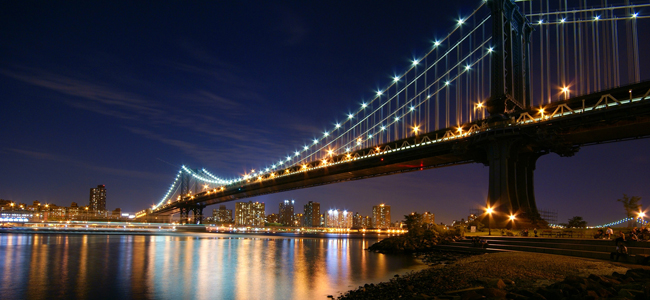 Manhattan Bridge at Night