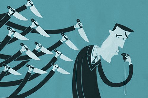 Whistleblower back stabbing