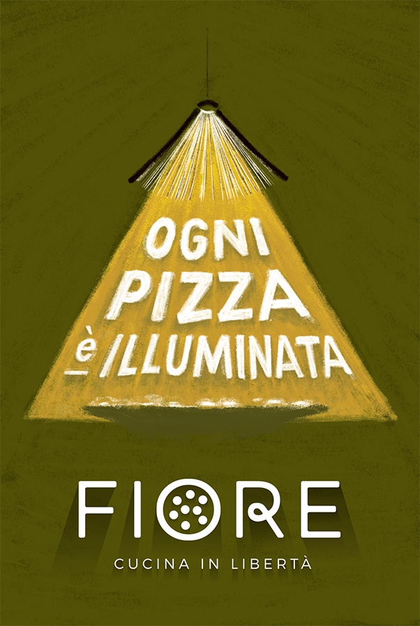 Fiore cartolina libro fronte